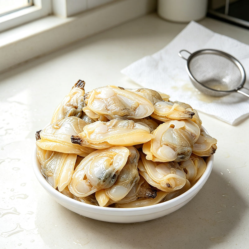 Freshly Prepared Tender Clam Meat