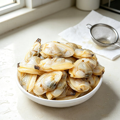 Freshly Prepared Tender Clam Meat
